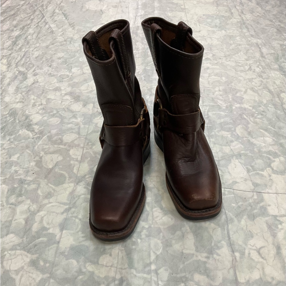 Frye Dark Brown Leather Boots